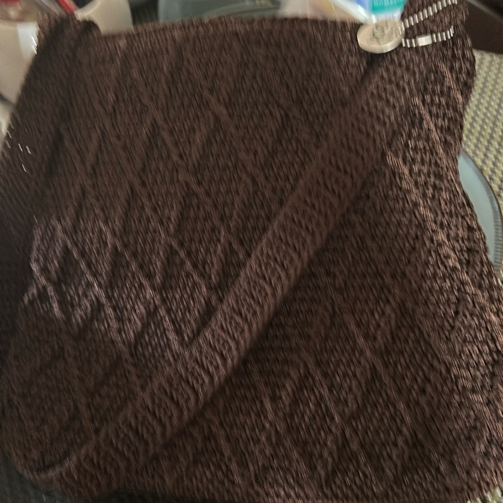The Sak Crochet Shoulder Bag in Brown